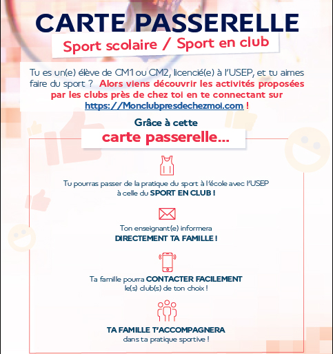 Carte Passrelle - Sport Scolaire / Sport en Club